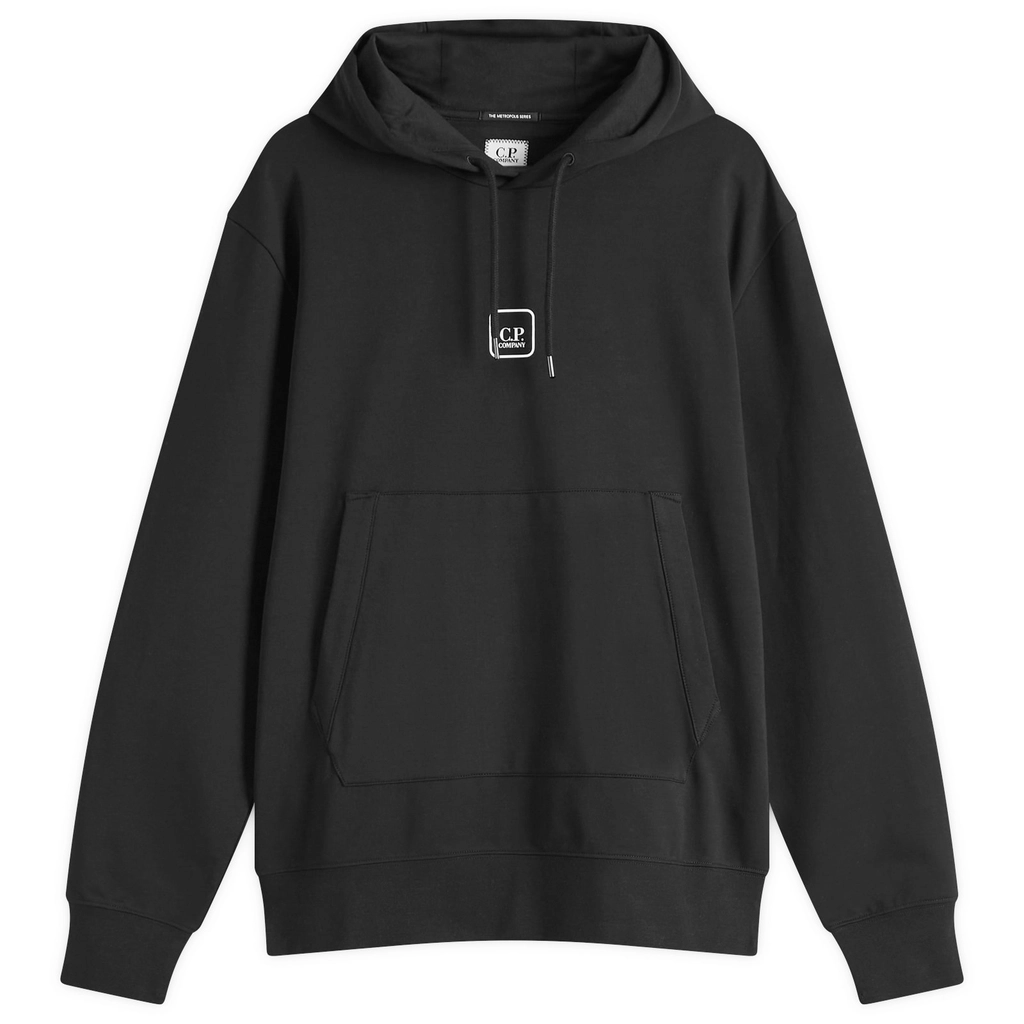 CP Company Men's Metropolis Series Stretch Fleece Hoodie Black